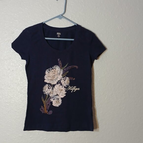 Tommy Hilfiger Beaded T-Shirt - Picture 2 of 4